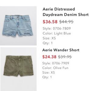 NWT Lot Aerie shorts